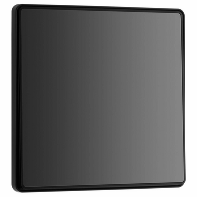 BG Evolve Black Chrome 1 Gang 2-Way 20A Edge to Edge Rocker Light Switch | PCDBC12EB