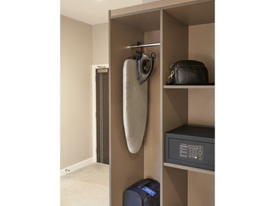Corby Sutton Table Top Ironing Centre in Light Grey with Sherwood 1200W Dry Iron - UK Plug