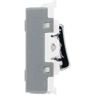 BG RPC15 Nexus Grid Polished Chrome 10A 3 Pole Fan Isolator Switch Module