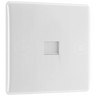 BG 8BTMI/1 Moulded Round Edge | White | 1 Gang Master Telephone Socket (IDC) by British General (BG-8BTMI/1)