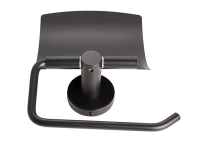 Corby Harrogate Toilet Roll Holder with Cover in Black
