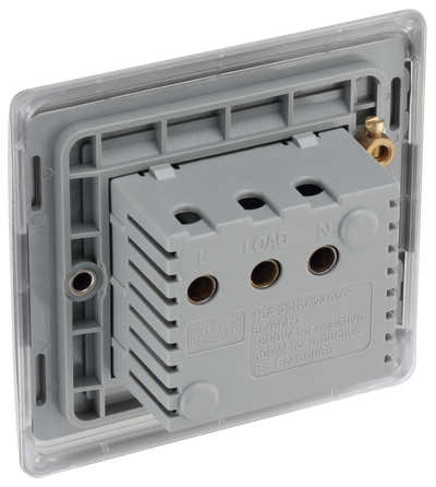 BG NBSKYCSG Nexus Metal Brushed Steel 16A Hotel Key Card Switch by British General (BG-NBSKYCSG)