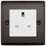BG Nexus Black Nickel 13A Unswitched Socket NBNUSSW by British General (BG-NBNUSSW)