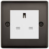 BG Nexus Black Nickel 13A Unswitched Socket NBNUSSW by British General (BG-NBNUSSW)