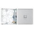 BG Screwless Brushed Steel 1 Gang RJ11 Single Data Outlet FBSRJ111 with 25mm Steel Back Box