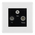 BG Nexus White Moulded TV/FM/SAT Socket NWM67B