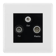 BG Nexus White Moulded TV/FM/SAT Socket NWM67B by BG Nexus (BG-NWM67B)