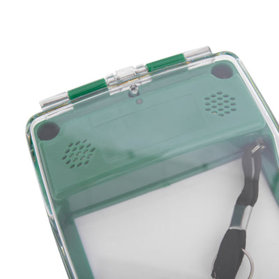 Indoor Call Point Cover, Green, With Sounder, Flush Mounted by Vimpex (Safelincs-VXSGFS/G)