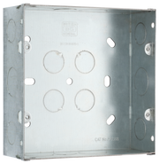 BG Electrical HGS68 Metal Double Flush Mount Box (6G+8G) by British General (BG-HGS68-1)