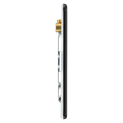 BG Screwless Matt Black Double Blanking Plate FFB95 with 25mm Steel Back Box