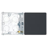 BG Evolve Matt Grey 1 Gang Single Blank Plate PCDMG94B with 25mm Steel Back Box