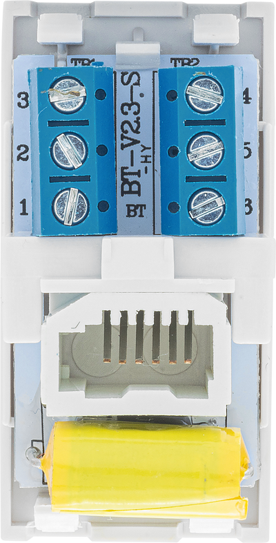 BG EMBTMSW Euro Module Telephone BT Master (Screw) - White by British General (BG-EMBTMSW)
