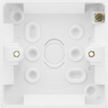 BG 903 Moulded Square Edge | White | 19mm | 1 Gang Plate Switch Pattress