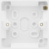 BG 903 Moulded Square Edge | White | 19mm | 1 Gang Plate Switch Pattress by British General (BG-903)