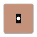 BG Evolve Polished Copper Flex Outlet Socket Black Insert PCDCPFLEXB
