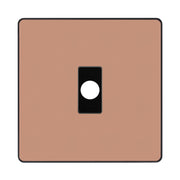 BG Evolve Polished Copper Flex Outlet Socket Black Insert PCDCPFLEXB by British General (BG-PCDCPFLEXB)