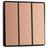 BG Evolve Polished Copper 3 Gang 2-Way 20A Edge to Edge Rocker Light Switch | PCDCP43EB by British General (BG-PCDCP43EB)