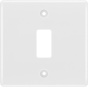 BG R81 Nexus Grid | White | Moulded 1 Module Front Plate by British General (BG-R81)