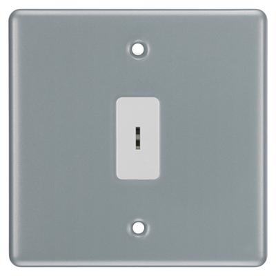 BG Metal Clad 1 Gang 2 Way Single Pole Secret Key Grid Switch