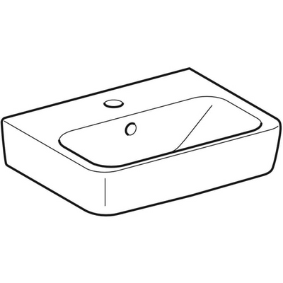 Geberit Selnova Compact Countertop Basin 450mm - 1 Tap Hole - 501.515.00.6 by Geberit (Geberit-501.515.00.6)