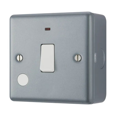 BG MC531 Metal Clad | 1 Gang 20A Flex Outlet Neon Switch by British General (BG-MC531)