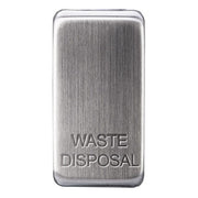BG GRWDISBS Nexus Grid Brushed Steel 'Waste Disposal' Rocker by British General (BG-GRWDISBS-2)