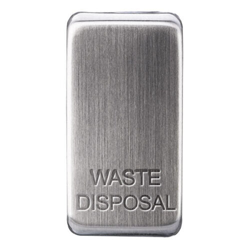 BG GRWDISBS Nexus Grid Brushed Steel 'Waste Disposal' Rocker