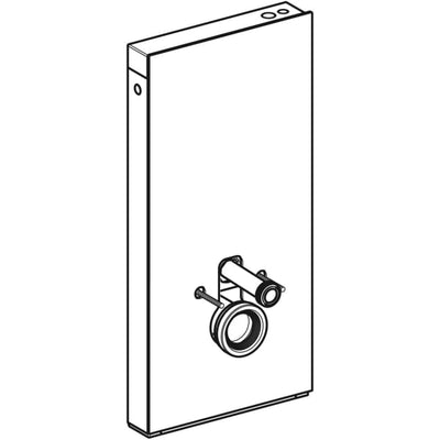 Geberit Monolith Plus Sanitary Module For Wall-hung Wc, 101 cm, Front Cladding Made Of Glass - 131.221.JK.5