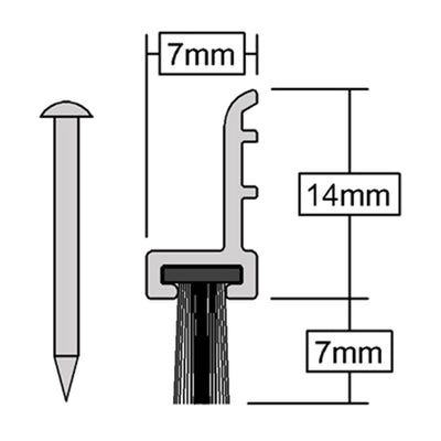 Other Door Hardware: Silkseal PVC Around Door Seal Brown by Astroflame (Astro-ADADSSSB/2057)