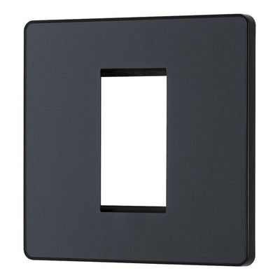 BG Evolve Matt Grey 20AX 2 Way Emergency Lighting Test Key Switch - Key Included - Black Insert