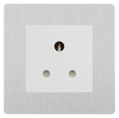 BG Evolve Brushed Steel 5A Unswitched Socket PCDBS5AUSSW by British General (BG-PCDBS5AUSSW)