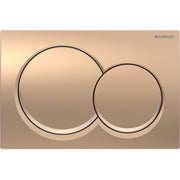 Geberit Alpha01 Round Dual Flush Plate - Red Gold - 115.035.QA.1 by Geberit (Geberit-115.035.QA.1)