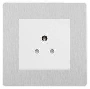 BG Evolve Brushed Steel 2A Unswitched Socket PCDBS2AUSSW by British General (BG-PCDBS2AUSSW)