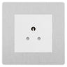 BG Evolve Brushed Steel 2A Unswitched Socket PCDBS2AUSSW by British General (BG-PCDBS2AUSSW)