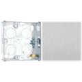 BG Evolve Brushed Steel 2 Way Single Edge to Edge Rocker Switch PCDBS12EW with 25mm Steel Back Box