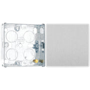 BG Evolve Brushed Steel 2 Way Single Edge to Edge Rocker Switch PCDBS12EW with 25mm Steel Back Box