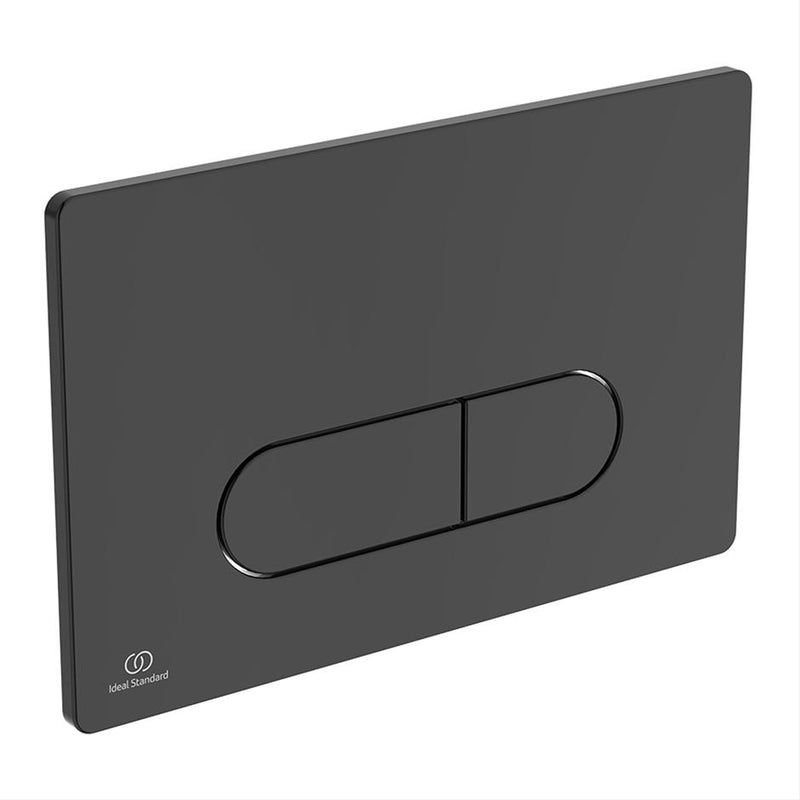 Ideal Standard Oleas M1 Mechanical WC Dual Flush Plate - Black - R0115A6