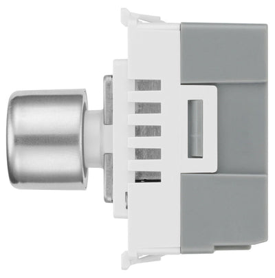 BG RBSDLT Nexus Grid Brushed Steel 2 Way 150W Trailing Edge Dimmer Module