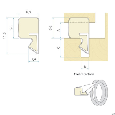 124978: Aquamac 63 / QL3005 By Schlegel - 100m Coil Black by Astroflame (Astro-ADAM63BLK/100)