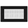BG Nexus Matt Black 4 Gang RJ45 Cat6 Data Socket Outlet White Inserts by British General (BG-NFBRJ454W)
