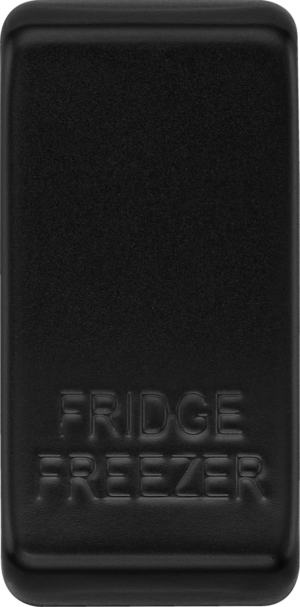 BG RRFFFB Nexus Grid Matt Black 'FRIDGE FREEZER' Grid Rocker