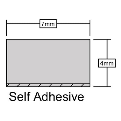 Other Door Hardware: Self Adhesive Seals Brown / 15 metres by Astroflame (ASTRO-ADFSB/15)