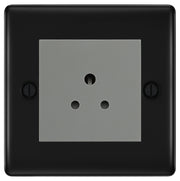 BG Nexus Metal Matt Black 2A Unswitched Socket NFB28MG by British General (BG-NFB28MG)
