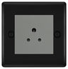 BG Nexus Metal Matt Black 2A Unswitched Socket NFB28MG by British General (BG-NFB28MG)