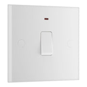 BG 931 Moulded Square Edge | White | 1 Gang 20A 2 Pole Neon Switch by British General (BG-931)