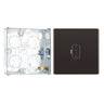 BG Screwless Black Nickel 13A Unswitched Fused Connection Unit FBN54 with 25mm Steel Back Box