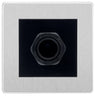 BG Evolve Brushed Steel 45A Flex Outlet Euro Module | Black Insert by British General (BG-PCDBSEMS2W+EM45AFO)