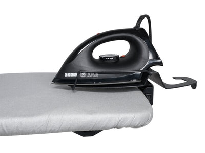 Corby Sutton Table Top Ironing Centre in Light Grey with Sherwood 1200W Dry Iron - UK Plug