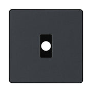 BG Evolve Matt Grey Flex Outlet Socket Black Insert PCDMGFLEXB by British General (BG-PCDMGFLEXB)