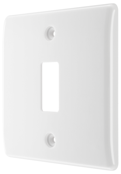 BG R81 Nexus Grid | White | Moulded 1 Module Front Plate by British General (BG-R81)